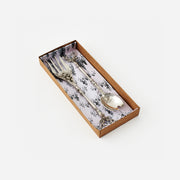Silver Deer Salad Server Set in Gift Box