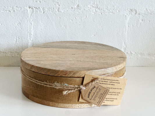 Large Grapefruit Pine Himalayan Mountain Barrel Candle