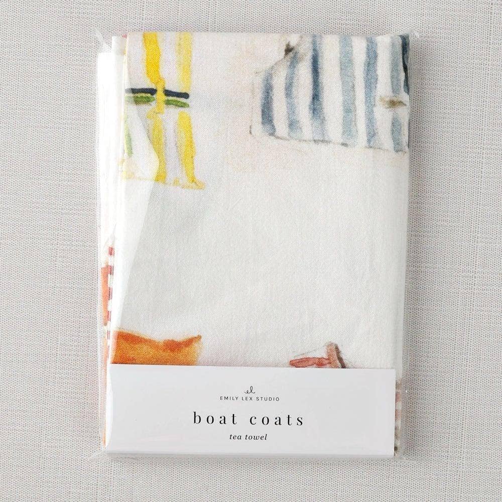 Boat coats cotton flour sack tea towel
