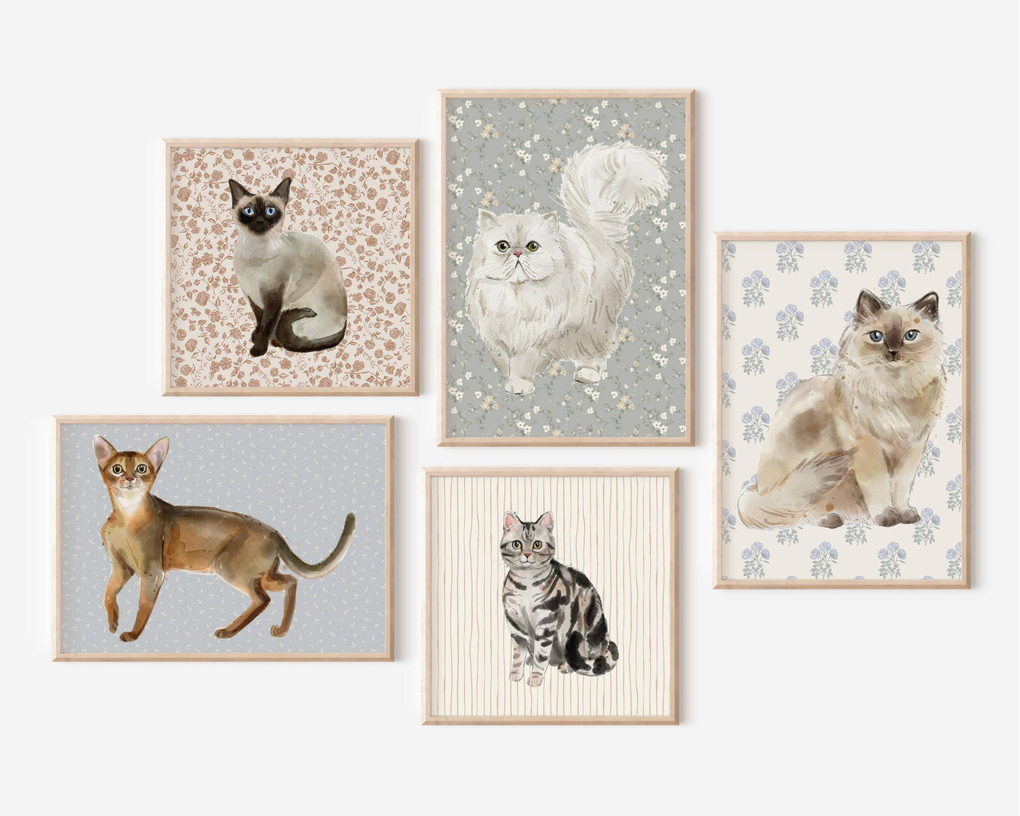 Ragdoll Cat Art Print: 8" x 10" (vertical)