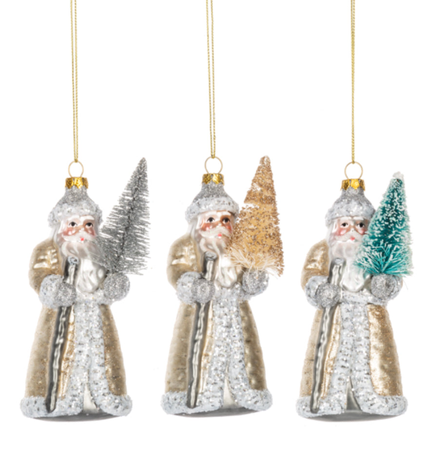 Winter Santa Ornament