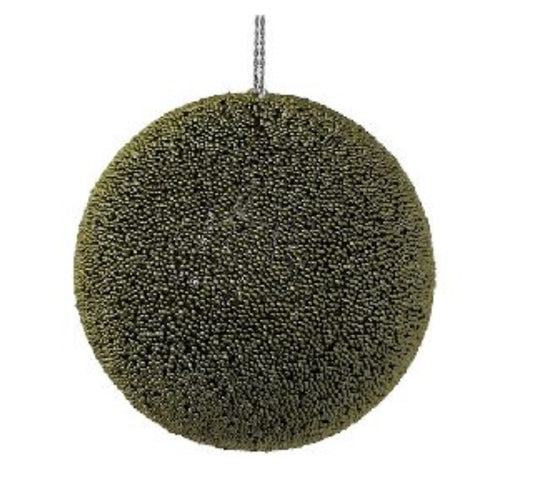 Dark Green Ice Ball Ornament