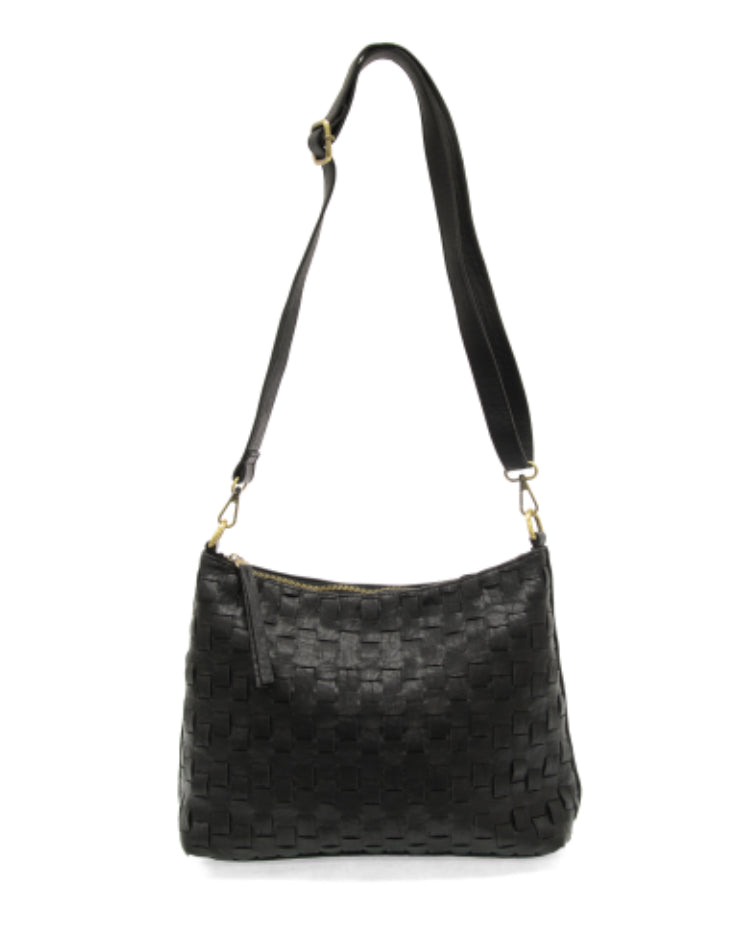 Black Winnie Woven Hobo