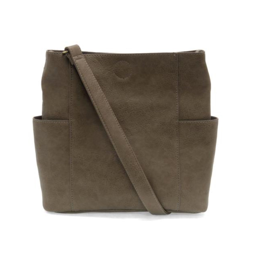 Taupe Kayleigh Side Pocket Bucket Bag