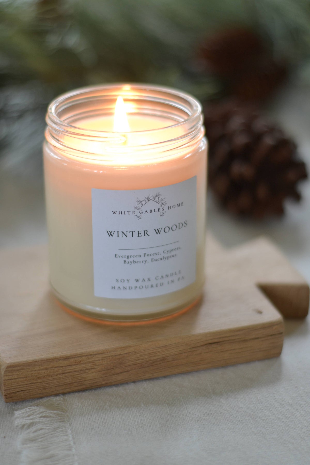 Winter Woods Handpoured 8 oz. Soy Candle | Made in USA