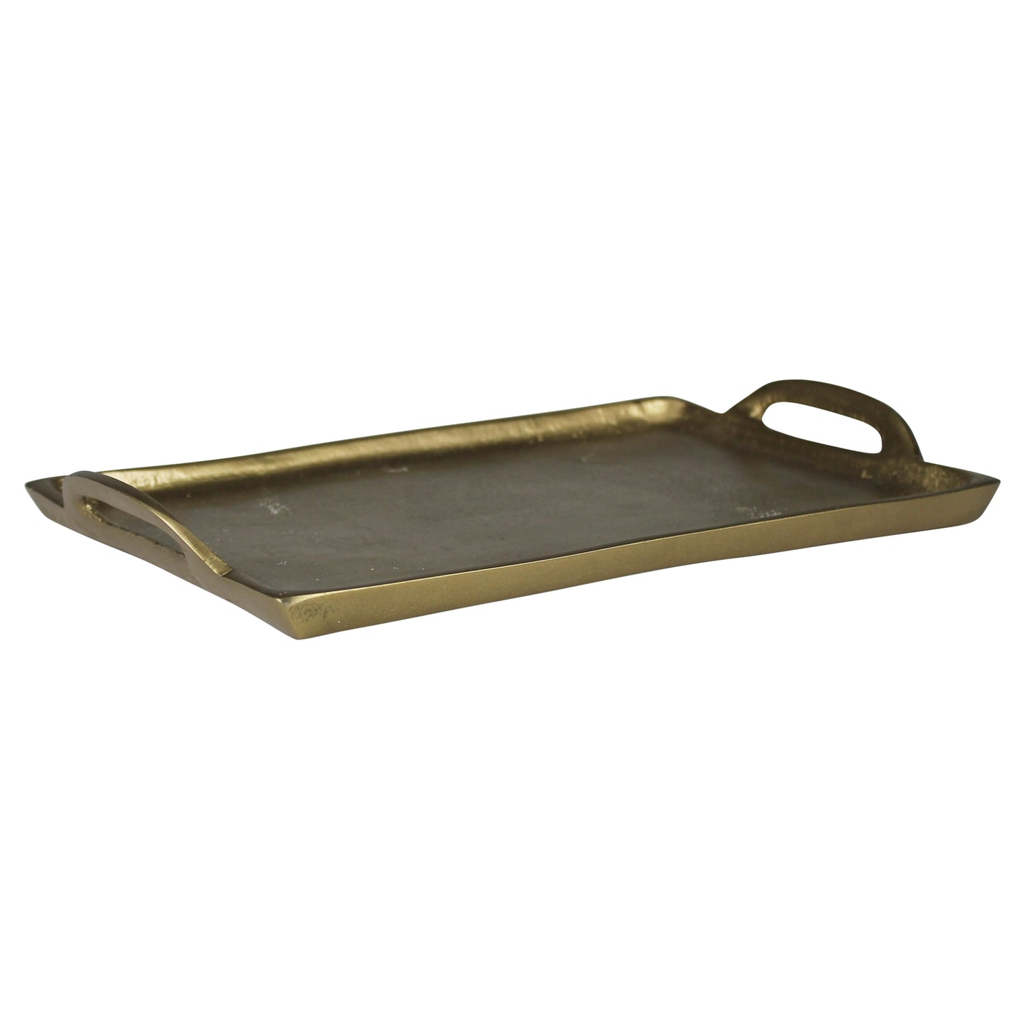 Brass Fitz Tray with Handles