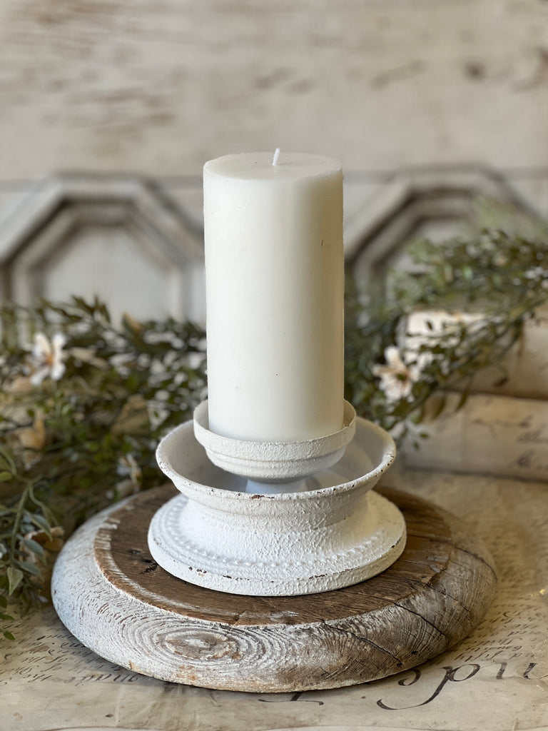 Crested Candle Holder