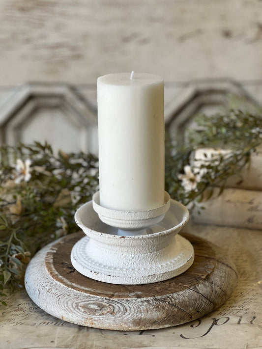Crested Candle Holder