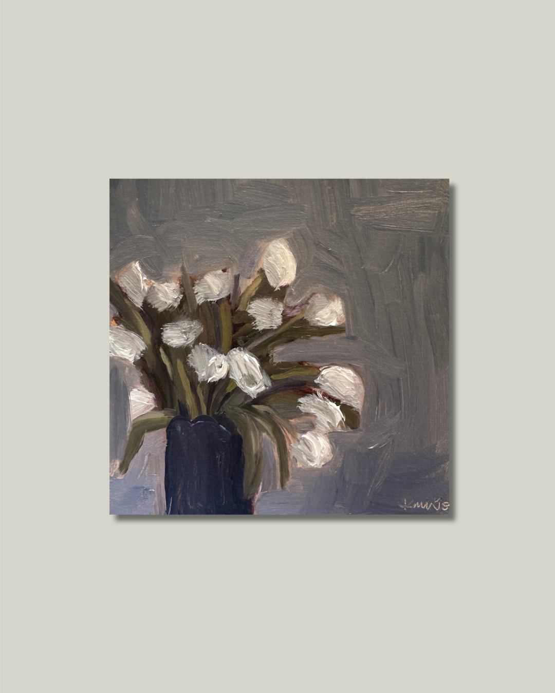 "White Tulips" Print: 5x5