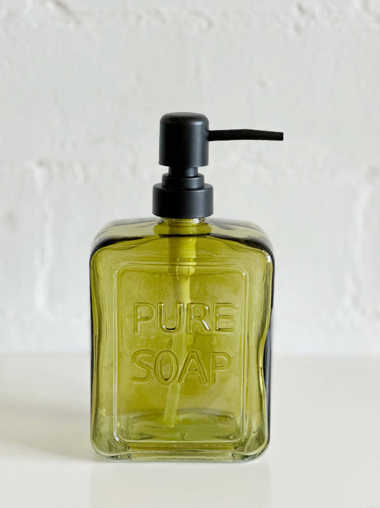 OLIVE GREEN SOAP PUMP