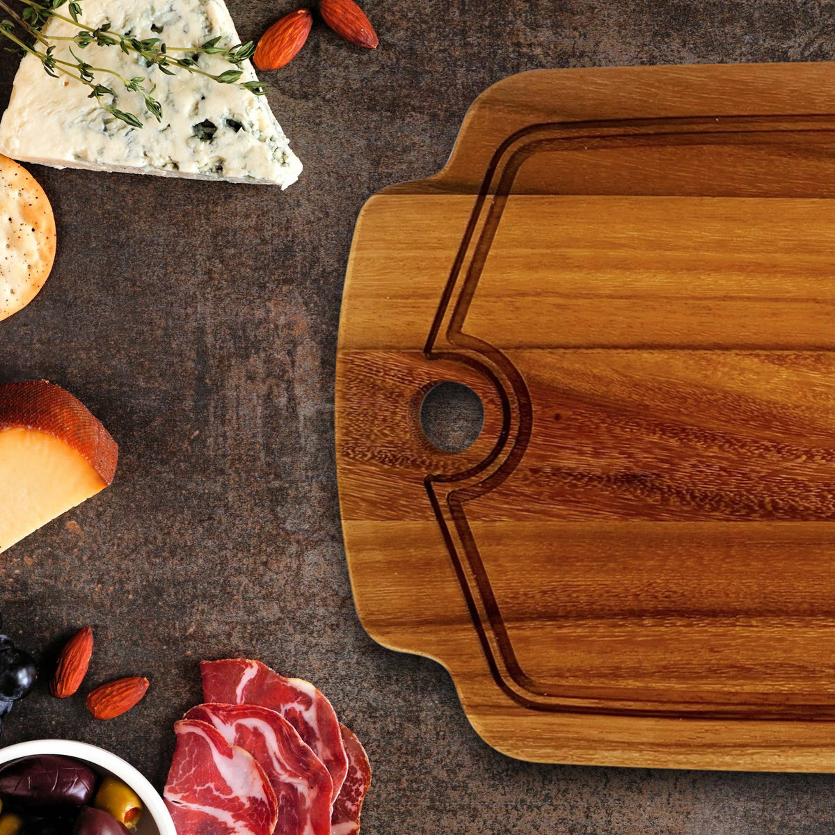 Ironwood Gourmet Pinehurst XL Acacia Wood Charcuterie Board