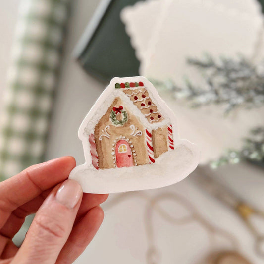 Gingerbread house sticker