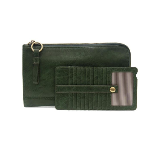Emerald Green Karina Convertible Wristlet & Wallet