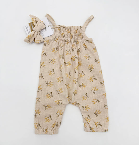 Elsie Mustard Bloom Jumper: 18-24-months