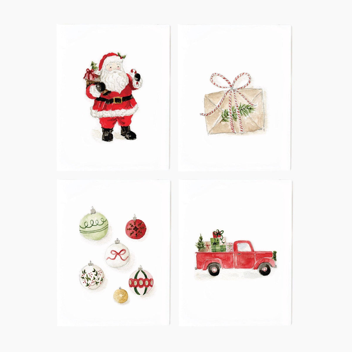 Classic christmas assorted notecard set