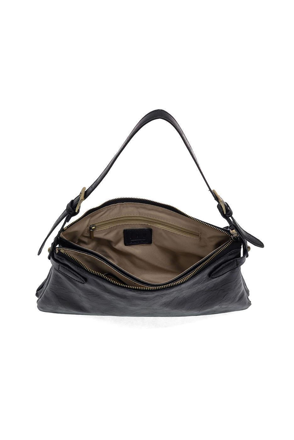 Eve Trapeze Shoulder Bag - Black