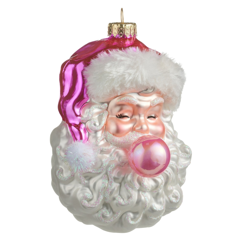Bubblegum Santa Ornament