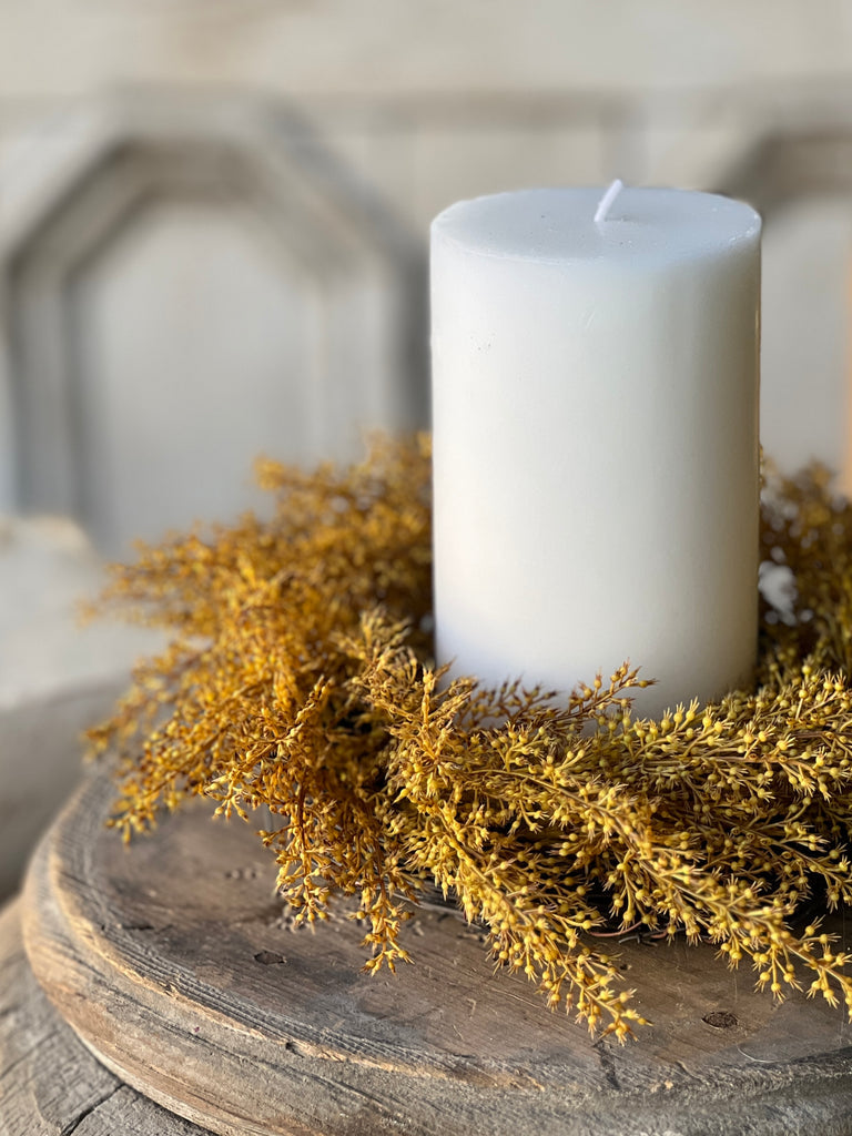 Whickham Wheat Candle Ring-Maize