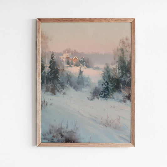 Winter Field Art Print: 8"x10"
