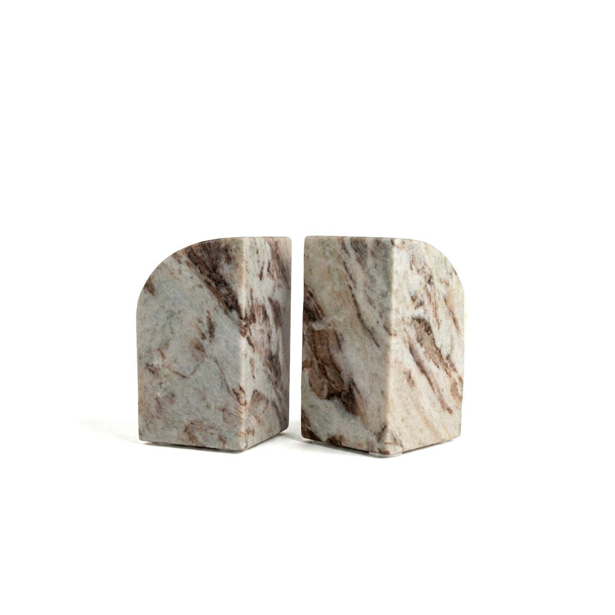 Toronto Marble Bookend Set of 2: Beige / Marble