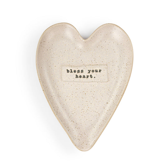 Bless Your Heart Striped Spoon Rest - 4.5x6.5in