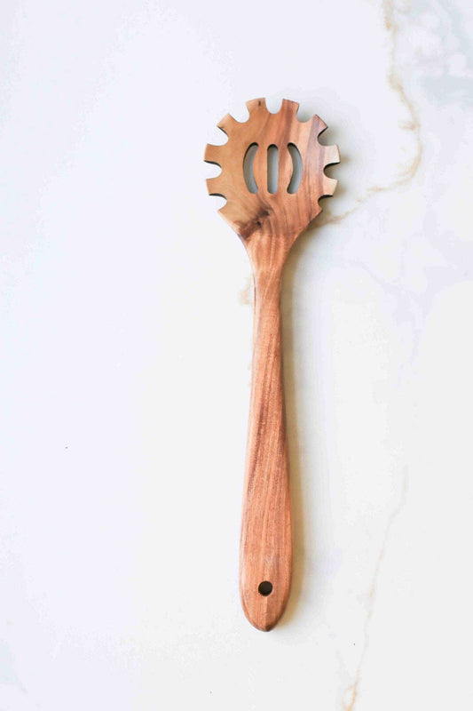 Teak Wood Long Handle Spoon: E