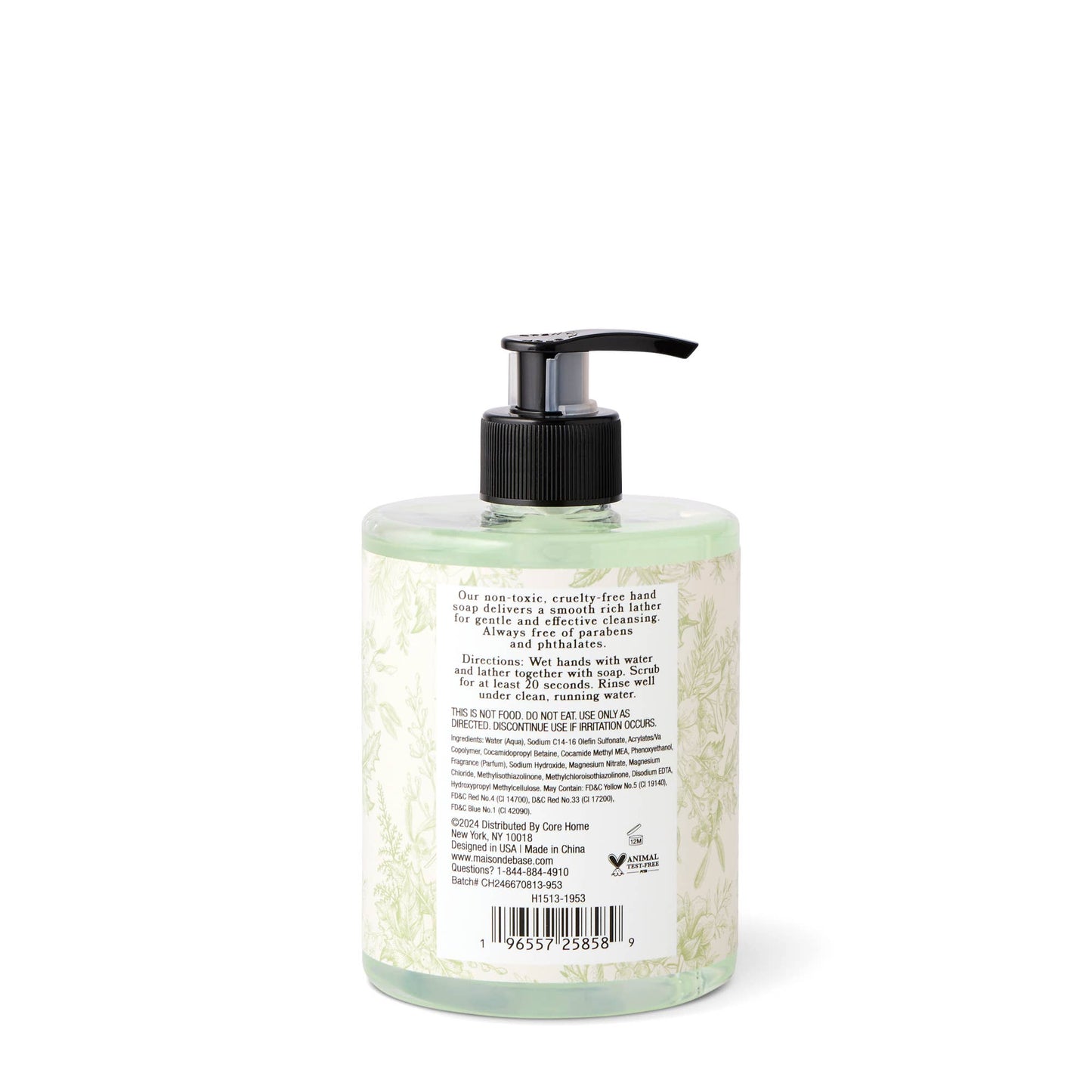 500ml Short Cylinder Gel Hand Soap - Mint