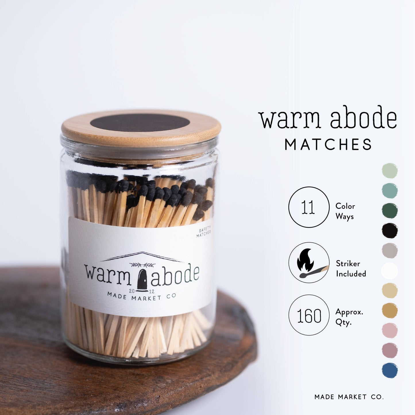 Warm Abode Gold Matches