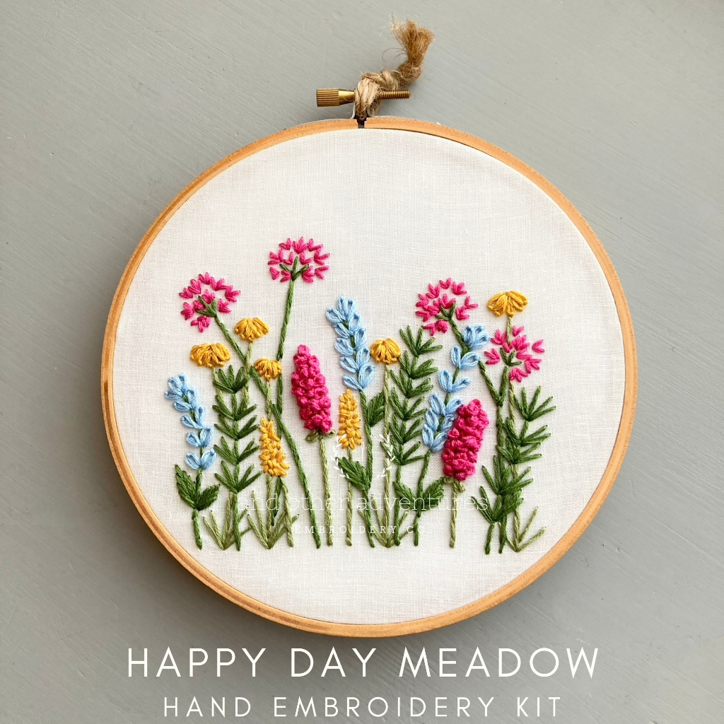 Hand Embroidery Kit - Meadow in Happy Day