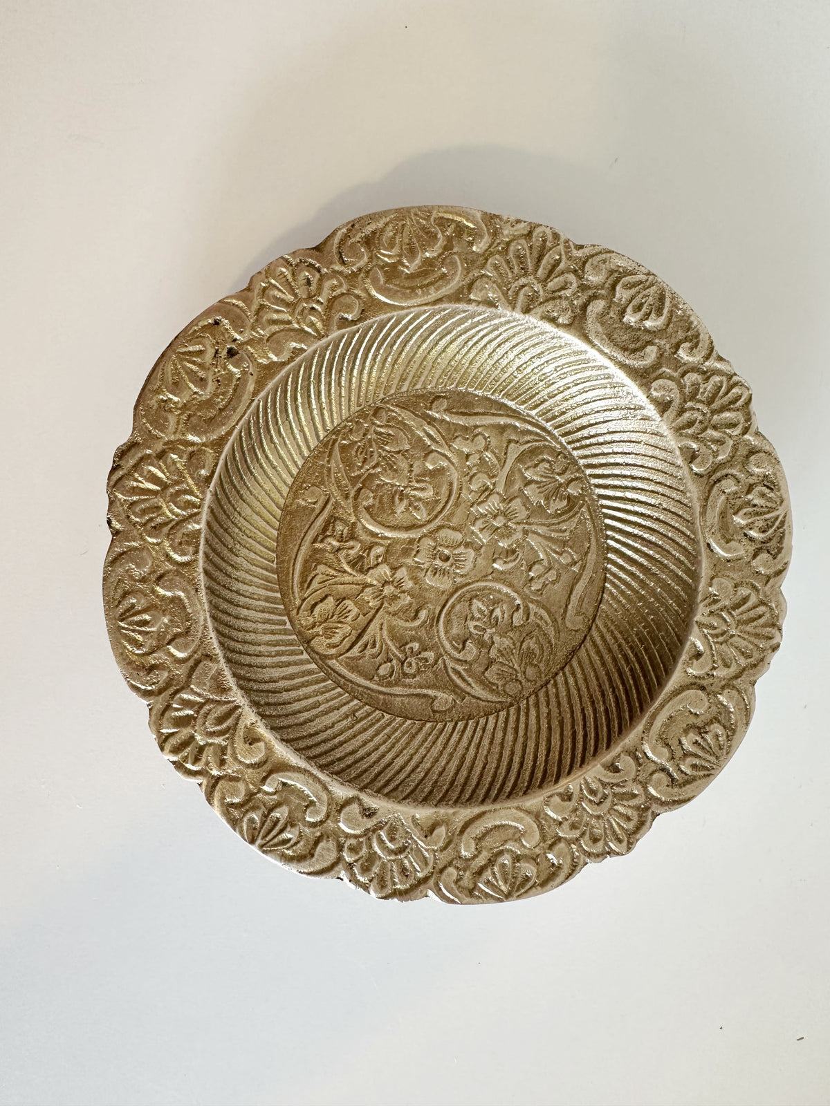 Scalloped Brass Dish - 4 styles available