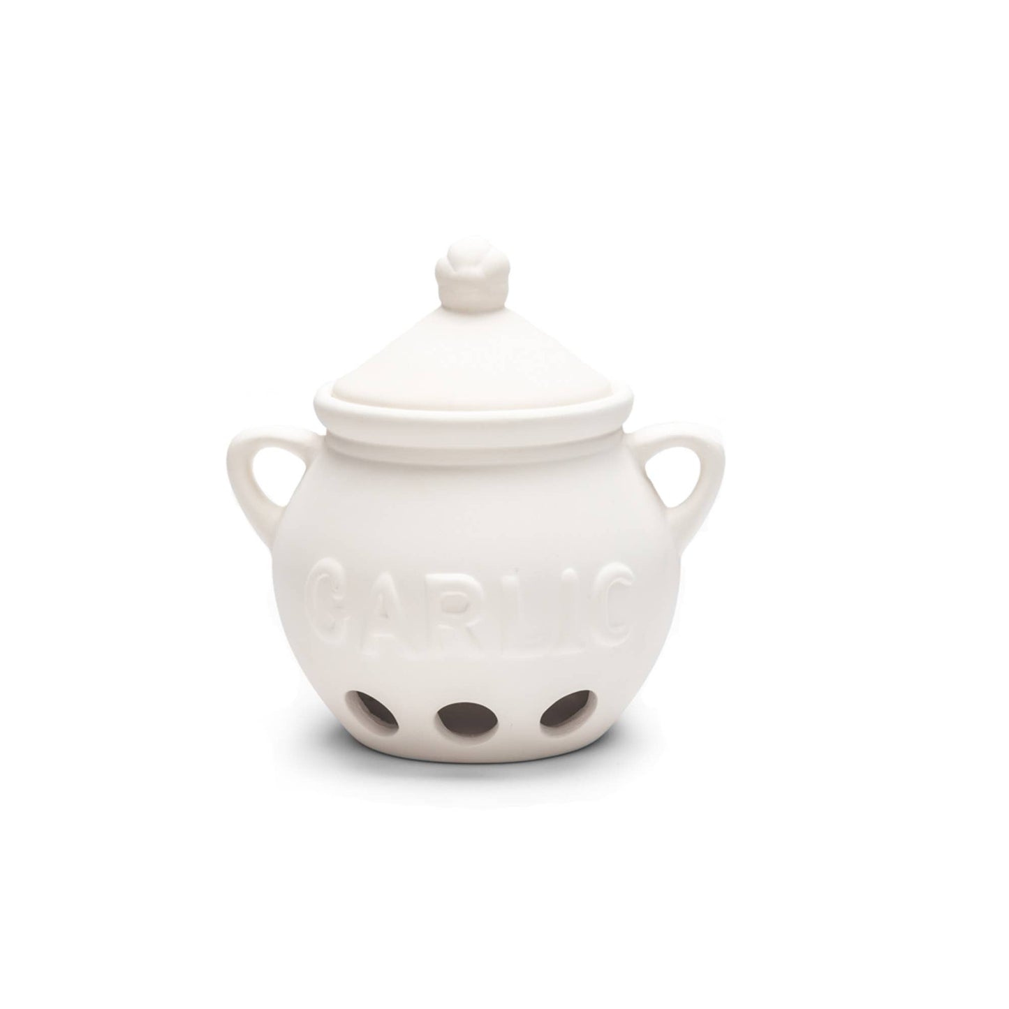 Ceramic Garlic Keeper, White
