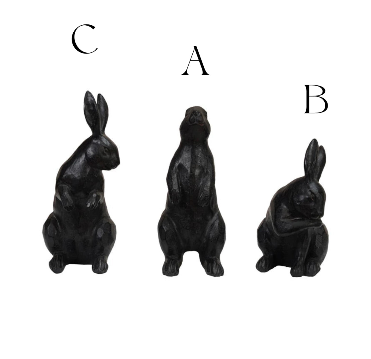 Resin Rabbit  3 Styles Available