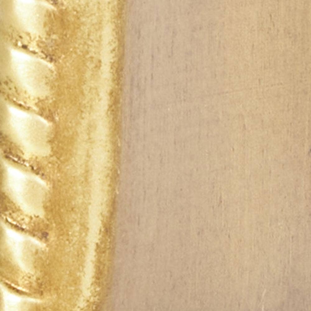 French Country Gold Metal Clock