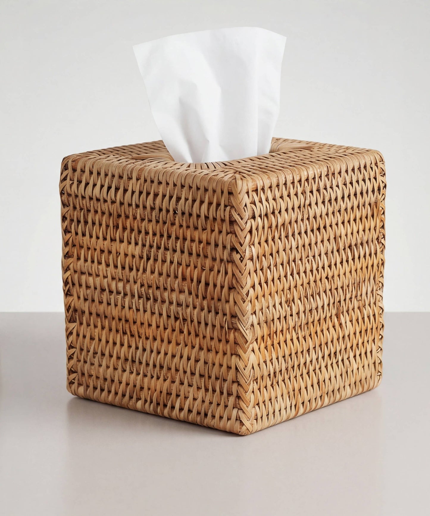 Square Tissue Box : Brown