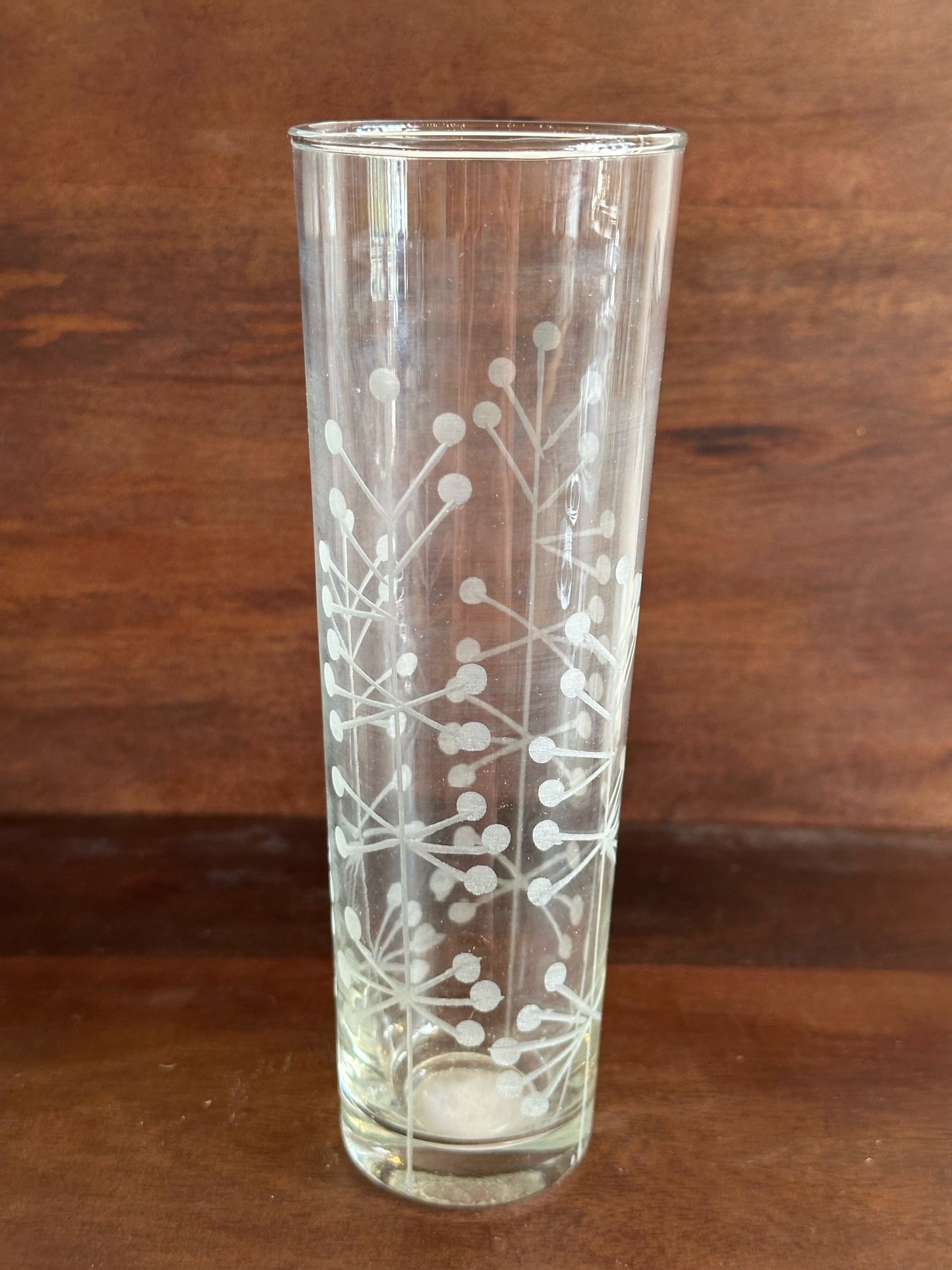 Hand-Blown Glass with Etched Botanicals