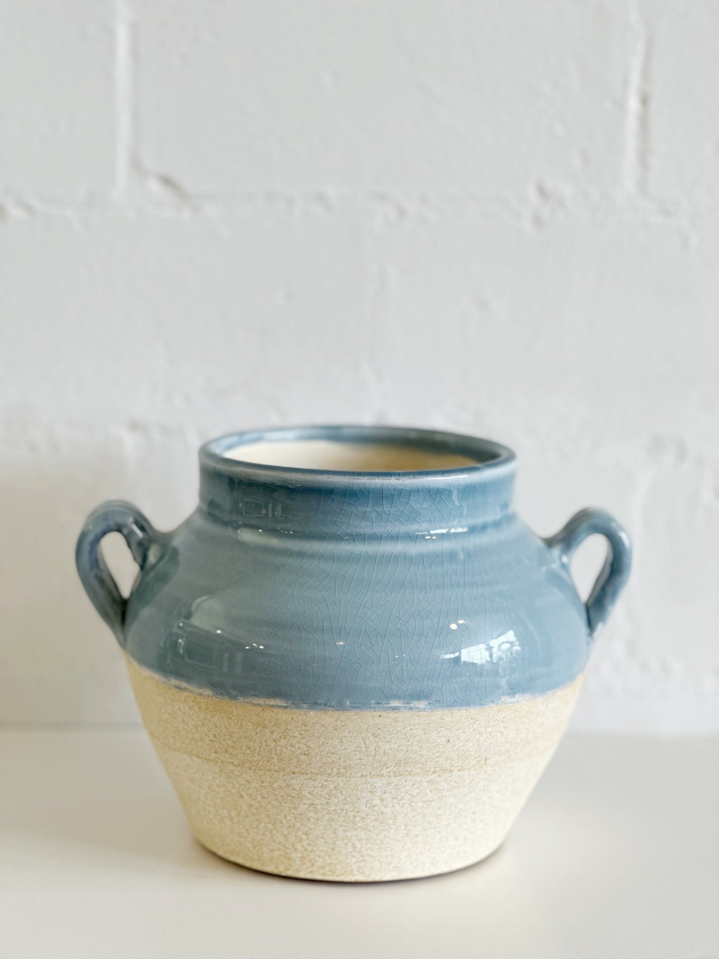 Blue/Natural Vase