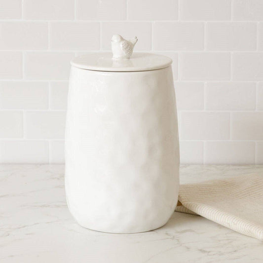 Ceramic Bird Canister, Lg