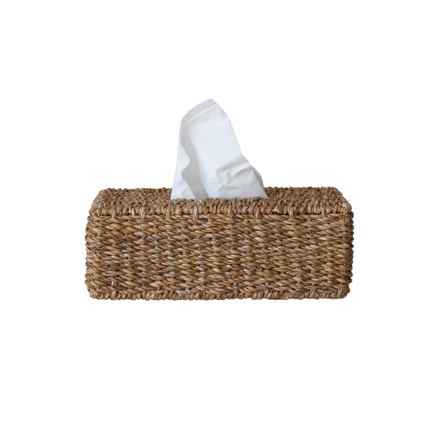 Hand-Woven Seagrass Tissue Box Cover