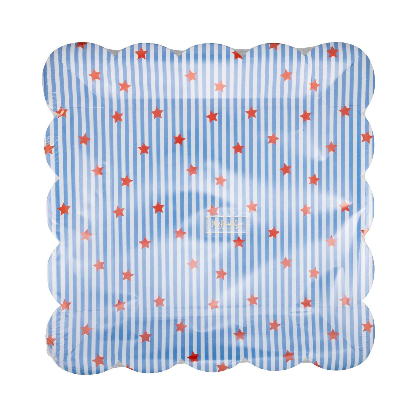 Stripes and Stars Paper Plate - 10"