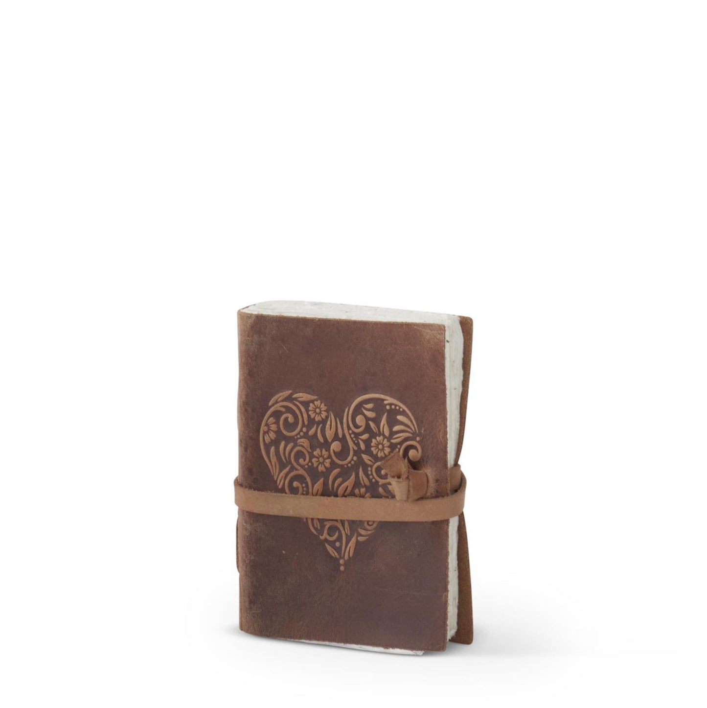 Floral Heart Leather Journals