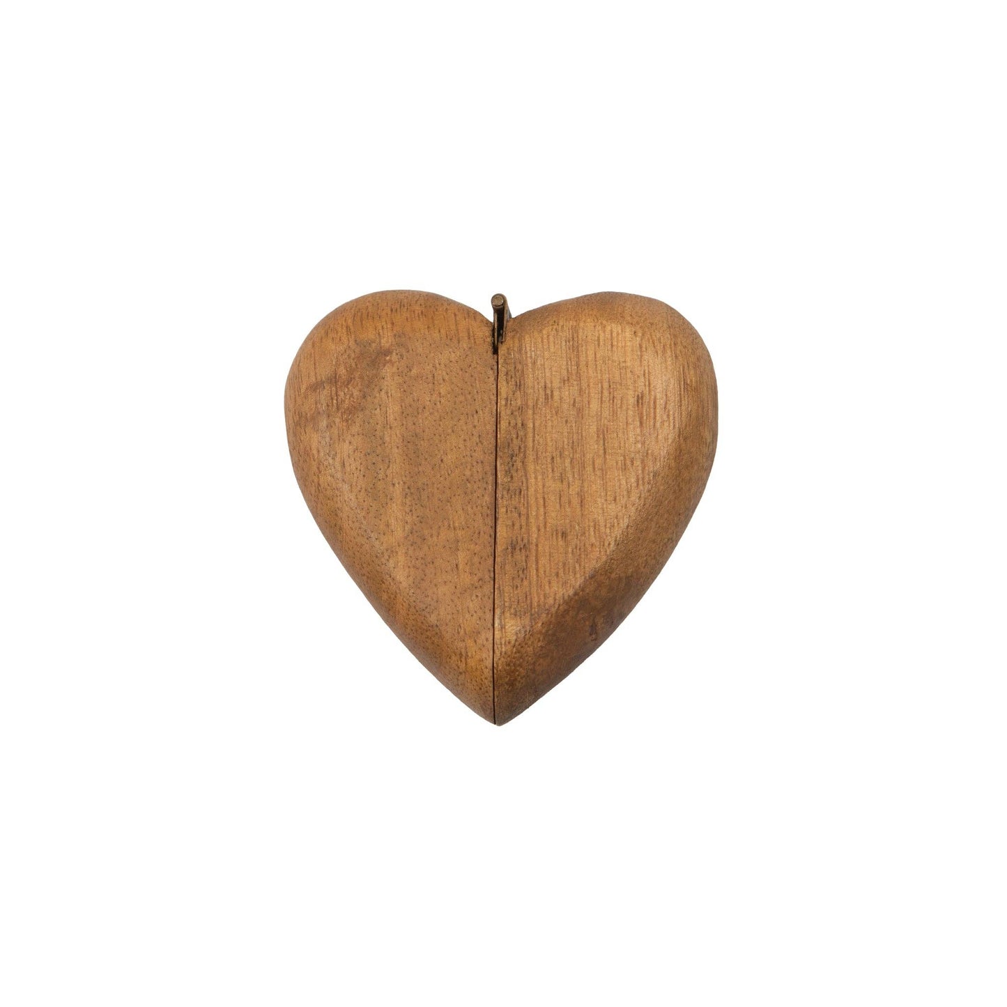 Wooden Heart Shape Magnet Ring Box  3"