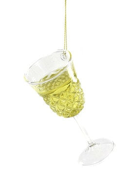 White Wine Glass Ornament