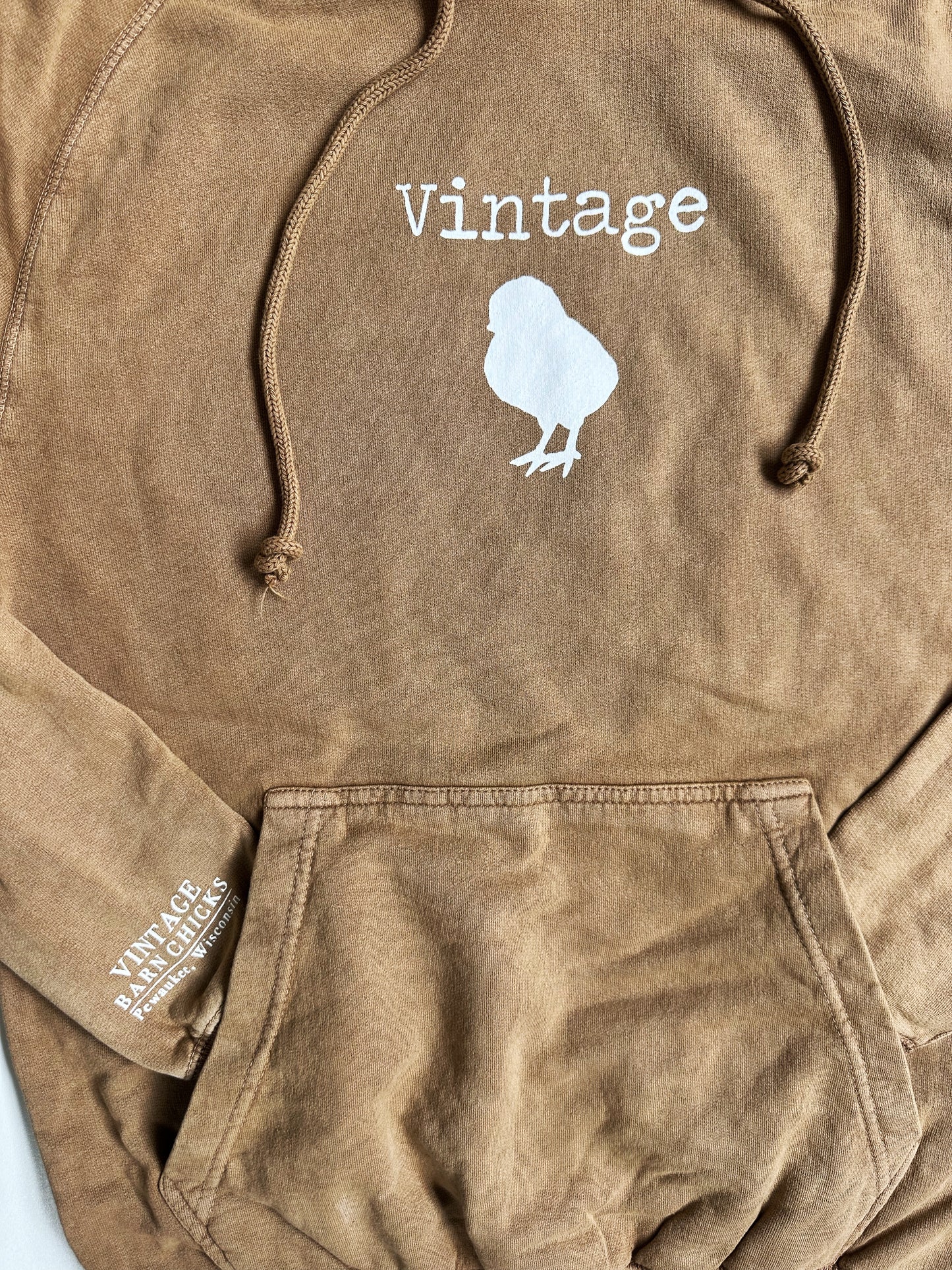 VINTAGE Chick Hoodie- Camel Color