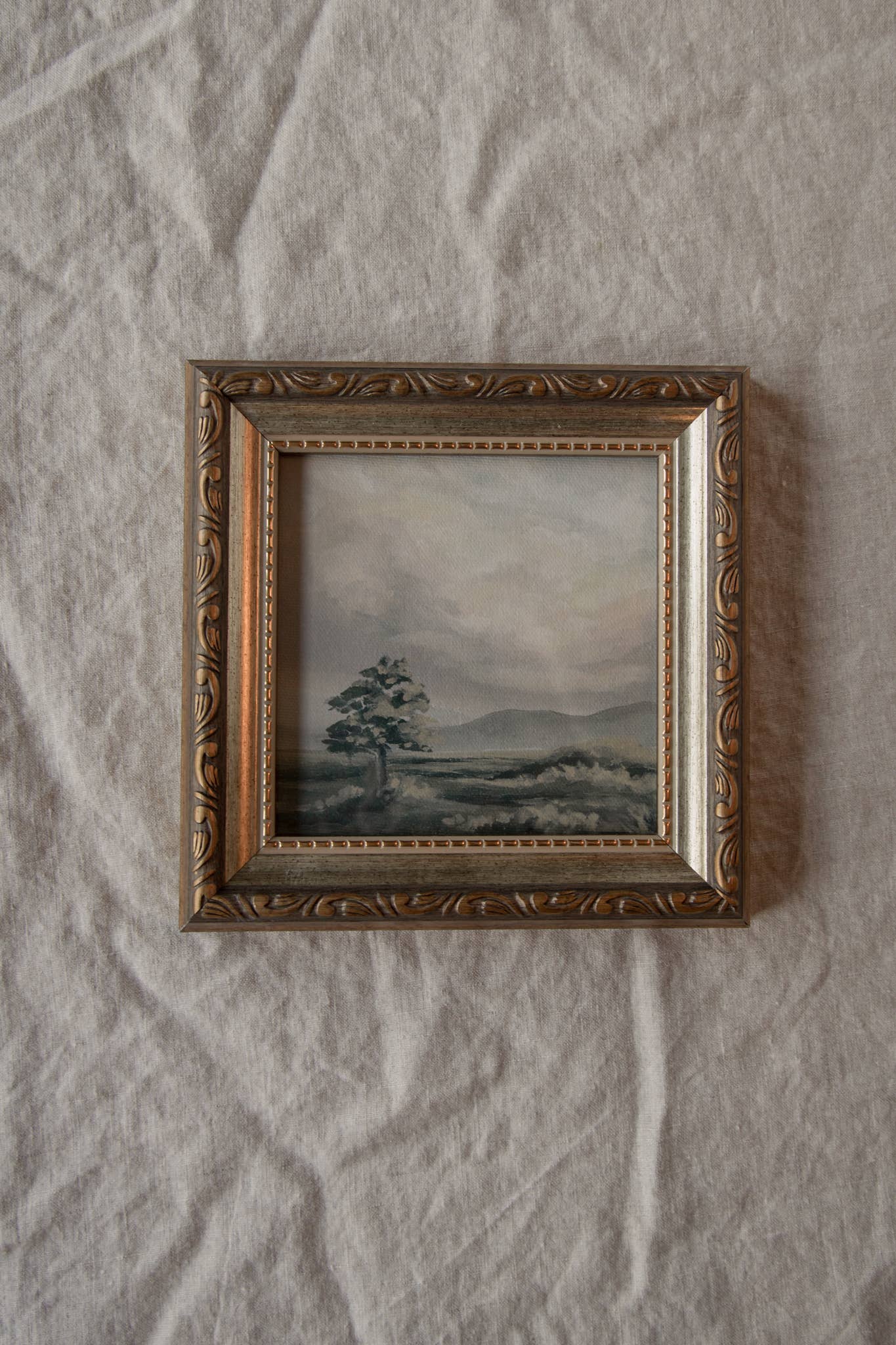 Antique Style Framed Art Print-Landscape-"Idyllic"