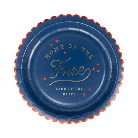 Home of the Free 9" Paper Plate