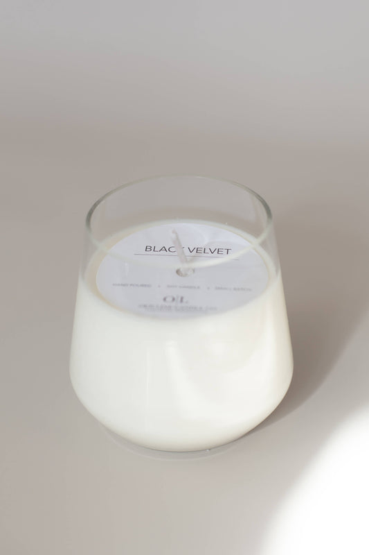 Tapered Jar Candle: Black Velvet