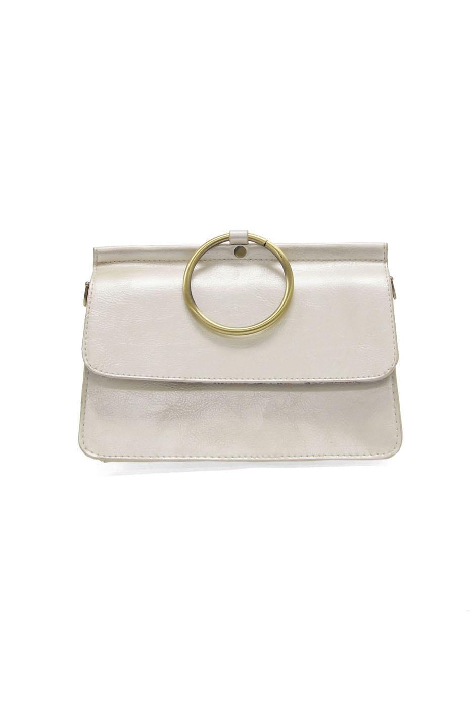Metallic Pearl Aria Ring Bag