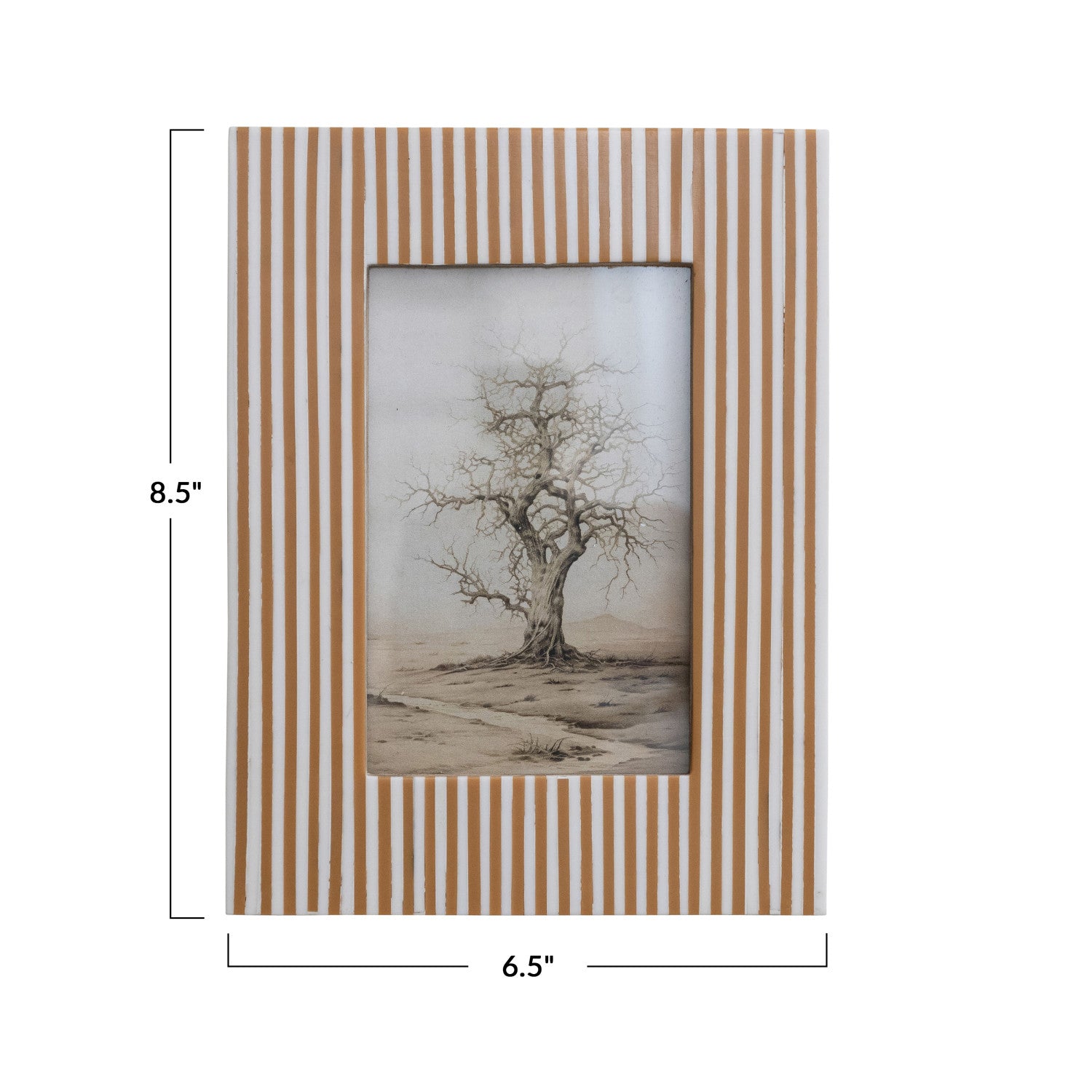 Resin Striped Photo Frame