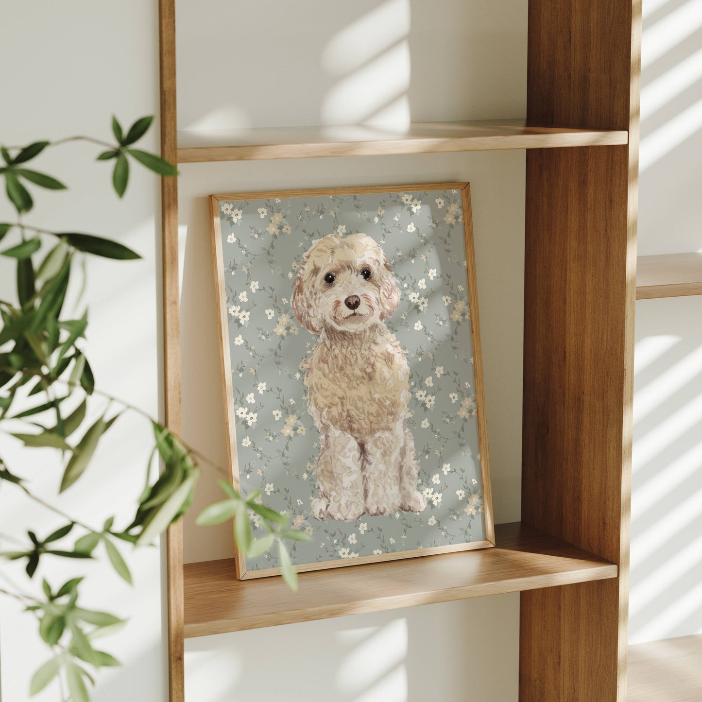 Cockapoo Dog Art Print: 5" x 7" (vertical)