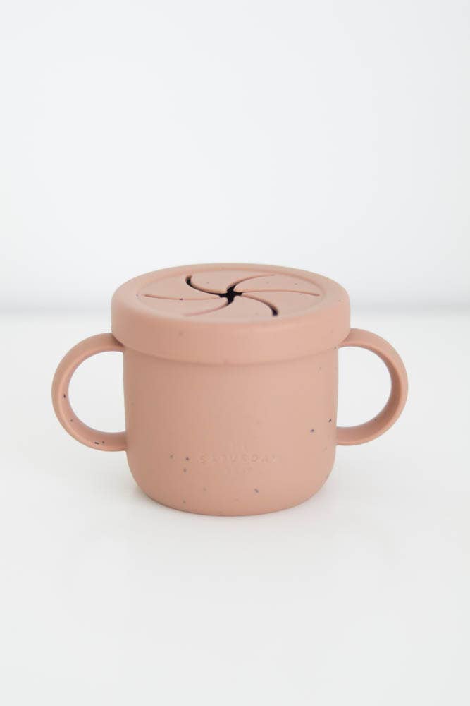 Silicone Snack Cup: Coral